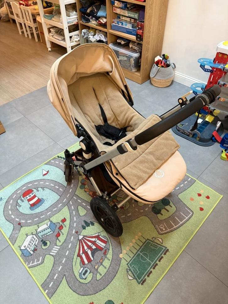 Kinderwagen 2 in 1, Enfants & Bébés, Poussettes & Combinaisons, Utilisé, Poussette, Bugaboo, Voiture duo, Avec nacelle, Tige de poussée réglable