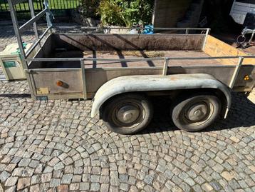 Aanhangwagen dubbel as ongeremd 
