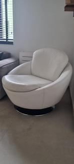 Unieke Vintage lederen 1 zit., Ophalen, Zo goed als nieuw, 75 tot 100 cm, Leer