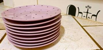 service de 9 assiettes plates diamètre 21cm beschikbaar voor biedingen