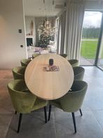 Ovalen eettafel in massief Eik.Afm:2800x 1100 mm dikte 20 mm, Huis en Inrichting, Ophalen, Zo goed als nieuw