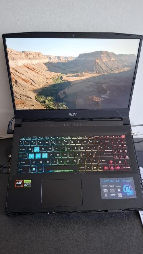 MSI Katana A15 met RTX 4070, Computers en Software, Windows Laptops, Zo goed als nieuw, 16 inch, SSD, 4 Ghz of meer, 16 GB, Qwerty