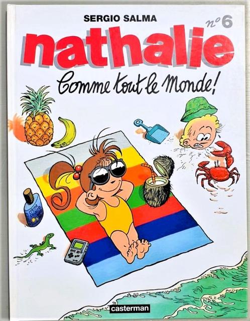 Nathalie 👧🏻 4 livres + autocollants ~ Sergio Salma 🎅, Livres, BD, Neuf, Plusieurs BD, Enlèvement ou Envoi