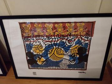 Keith Haring kunstdruk (2) beschikbaar voor biedingen