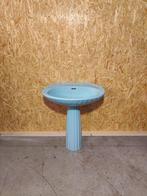 Retro Staand Fontein Lavabo – Lichtblauw Keramiek