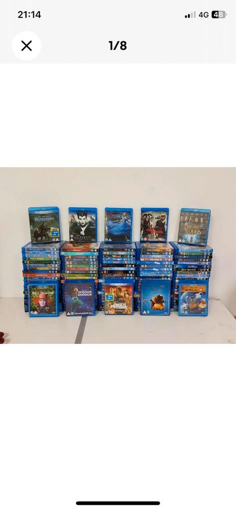 Lot 105 Blu Ray Disney alleen in het Engels!!, Cd's en Dvd's, Blu-ray, Gebruikt, Kinderen en Jeugd, Ophalen of Verzenden