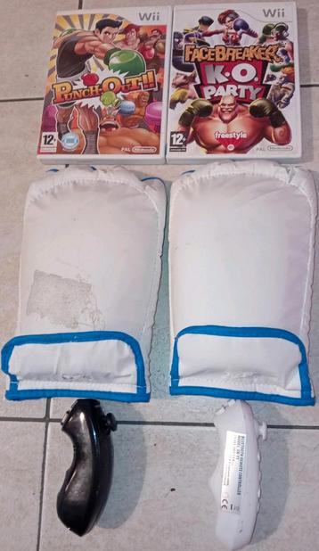 Nintendo Wi/2 boxing games with Gloves+bleutouth munchuck beschikbaar voor biedingen