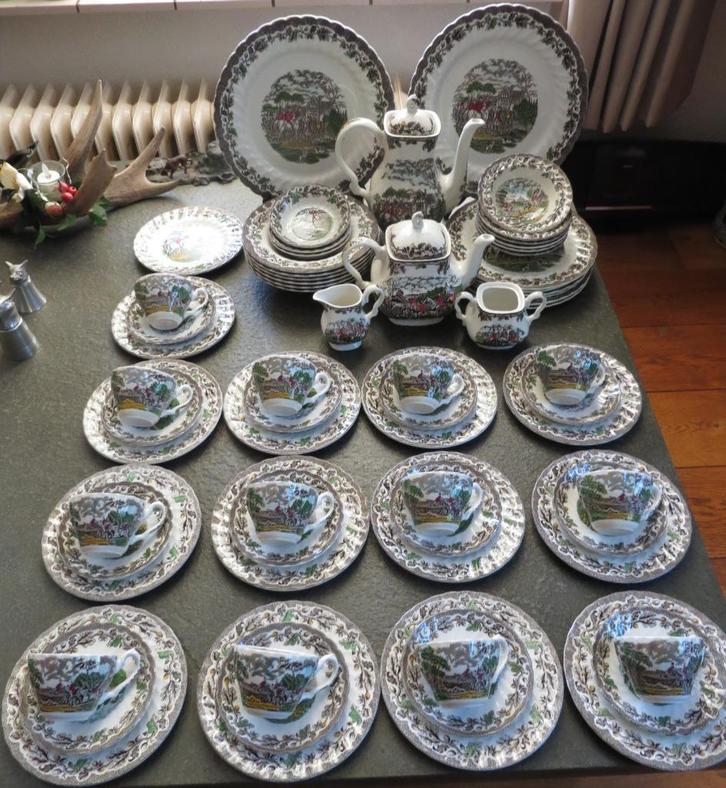 jacht servies, Huis en Inrichting, Keuken | Servies, Zo goed als nieuw, Compleet servies, Ophalen of Verzenden