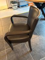 Te koop stoelen, Huis en Inrichting, Ophalen, Bruin, Leer, Zo goed als nieuw