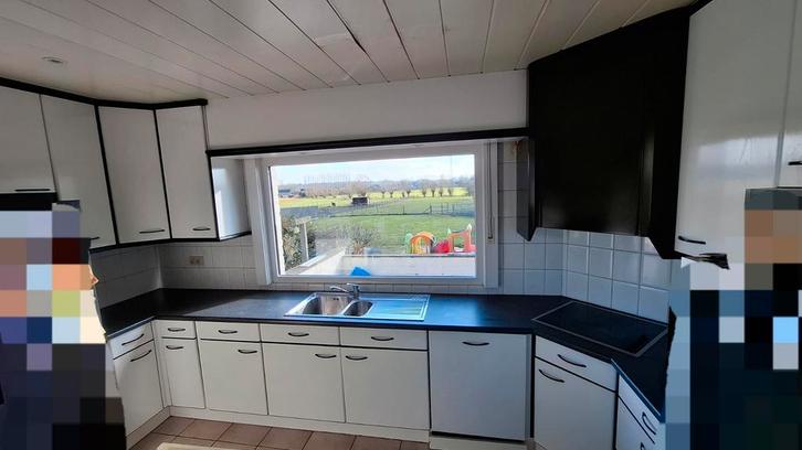 U- keuken gratis, Huis en Inrichting, Keuken | Complete keukens, Gebruikt, U-keuken, Wit, Composiet, Ophalen