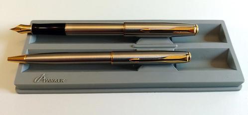 PARKER - Vulpen en balpen - Model Sonnet - Type F, Verzamelen, Pennenverzamelingen, Nieuw, Vulpen, Parker, Met doosje, Ophalen of Verzenden