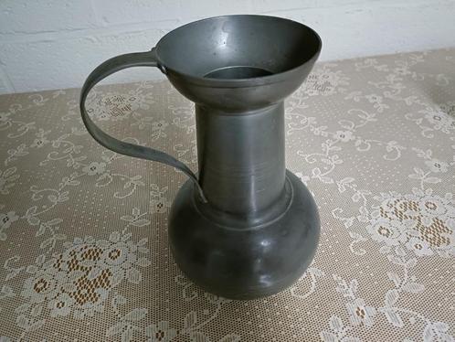 Tinnen Sierpot (95% Tin) met Handvat en Stempel – Decoratief, Antiek en Kunst, Antiek | Tin, Ophalen