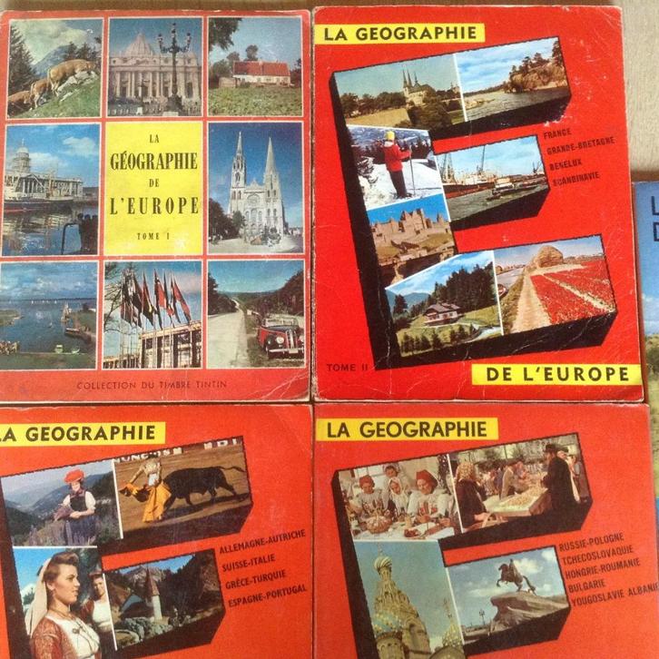 4 BOEKEN;LA GEOGRAPHIE de L'EUROPE .4 LIVRES ancien, Boeken, Prentenboeken en Plaatjesalbums, Zo goed als nieuw, Plaatjesalbum