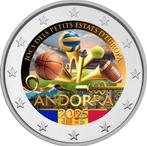 2 euro Andorra 2025 Spelen Kleinstaten gekleurd, Ophalen of Verzenden, 2 euro