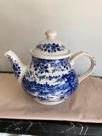 Vintage Blauw & Wit Churchill Engeland Theepot, Ophalen of Verzenden