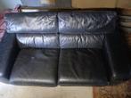 2 ledere zetels, Huis en Inrichting, Ophalen, Gebruikt, Tweepersoons, Leer