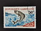 Gabon 1964 - vissen, Postzegels en Munten, Postzegels | Afrika, Ophalen of Verzenden, Overige landen, Gestempeld