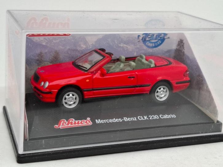 Mercedes Benz CLK 230 cabriolet - Schuco 1/72, Hobby en Vrije tijd, Modelauto's | Overige schalen, Zo goed als nieuw, Auto, Verzenden