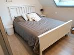 Bed ikea, Huis en Inrichting, Slaapkamer | Bedden, Ophalen, Wit, 140 cm, Zo goed als nieuw