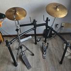 Roland drum rack + zijldian cymbals+ hi-hat e, Ophalen, Gebruikt