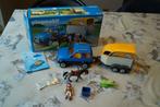 playmobil voertuig met paardentrailer 5223, Enlèvement ou Envoi, Utilisé, Ensemble complet