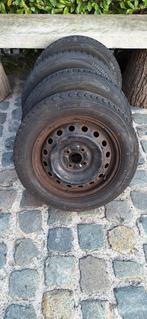 4 pneus d'hiver 185/60 R15 avec jante en acier, Enlèvement, Utilisé