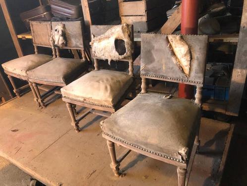 13 stuks stoelen  met werk,3st + 4 st + 6st,2  25 euro alles, Maison & Meubles, Chaises, Utilisé, Tissus, Enlèvement