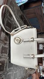 Handtas, Handtassen en Accessoires, Tassen | Damestassen, Ophalen, Zo goed als nieuw, Beige, Handtas