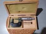 Micrometer TESA in houten doosje.Micrometre du marke TESA., Bricolage & Construction, Enlèvement ou Envoi, Comme neuf