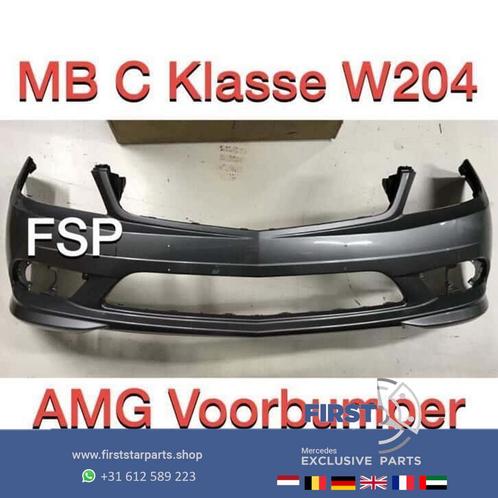 W204 AMG Voorbumper Mercedes C Klasse 2007-2011 grijs MB 204, Autos : Pièces & Accessoires, Carrosserie & Tôlerie, Pare-chocs