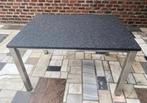 Tafel met marmeren blad, Huis en Inrichting, Ophalen, Gebruikt, 50 tot 100 cm, 100 tot 150 cm