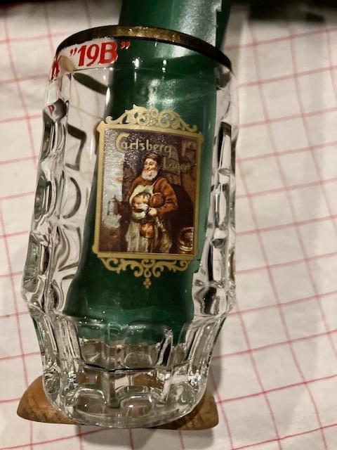 NOUVELLE CHOPE À BIÈRE  CARLSBERG DARK 19B 25 CL H : 13 CM., Collections, Verres & Petits Verres, Enlèvement ou Envoi