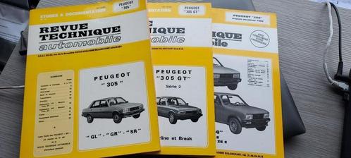3 x revue technique Peugeot 305, 305 gt, 104, Verzamelen, Merken en Reclamevoorwerpen, Zo goed als nieuw, Overige typen, Verzenden