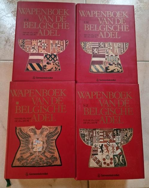 Wapenboek van de Belgische Adel complete set zeldzaam, Boeken, Kunst en Cultuur | Beeldend, Zo goed als nieuw, Ophalen of Verzenden