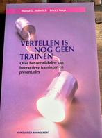 Boek: Vertellen is nog geen trainen, Nieuw, Ophalen of Verzenden, Erica J. Keeps; H.D. Stolovitch