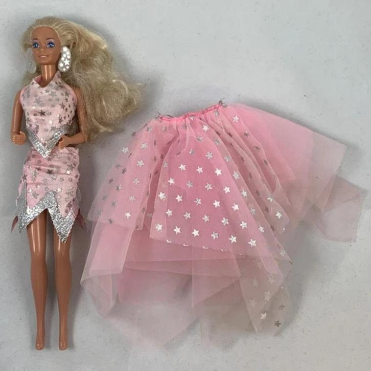 Barbie Superstar 1604 vintage 1988 Mattel 80s pop filmster, Verzamelen, Poppen, Zo goed als nieuw, Pop, Verzenden