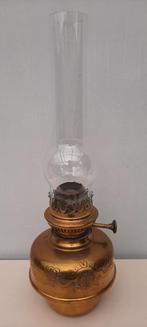 Authentieke messing L&B olielamp, Antiek en Kunst, Ophalen