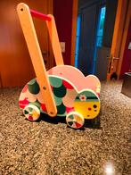 Houten duwkarretje van Janod  in de vorm van een schildpad., Kinderen en Baby's, Speelgoed | Houten speelgoed, Ophalen