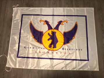 Drapeau Germinal Beerschot vintage - 135 x 101 cm