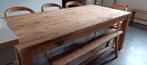 table de salle à manger en teck, Maison & Meubles, Tables | Tables à manger, Enlèvement, Utilisé, Teck