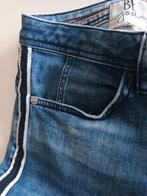 Jeans met zijstreep, Ophalen of Verzenden, Zo goed als nieuw, Blauw