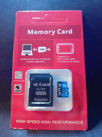 Carte mémoire 32GB - smartphone, appareil photo, tablette...