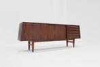 Vintage mid century Deens dressoir, Ophalen, 150 tot 200 cm, Teakhout, Zo goed als nieuw