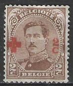 Belgie 1918 - Yvert/OBP 151 - Koning Albert I (PF), Postzegels en Munten, Verzenden, Postfris, Met plakker, Rode kruis
