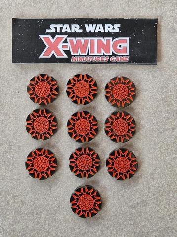 Star Wars X-Wing 10 acrylchips Shields acrylic tokens beschikbaar voor biedingen