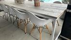 Kuipstoelen x 4, Huis en Inrichting, Stoelen, Ophalen, Kunststof, Gebruikt, Wit