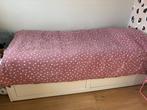 Eenpersoons bed met uitschuifbare lades, Huis en Inrichting, Ophalen, Zo goed als nieuw, Eenpersoons, Wit