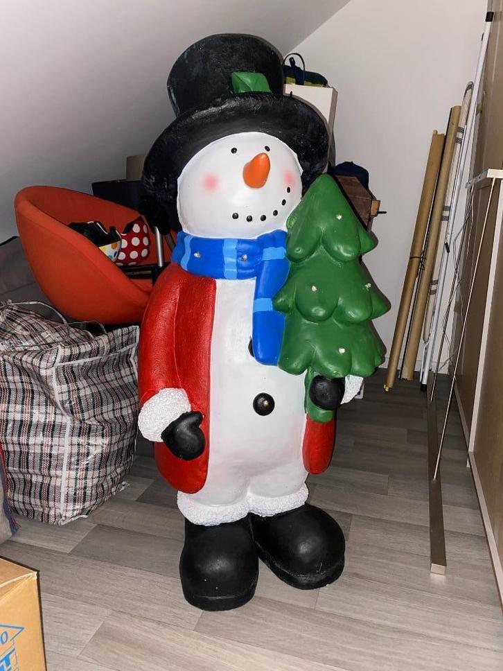 Sneeuwman in kunststof, Diversen, Kerst, Zo goed als nieuw, Ophalen