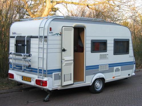 Hobby Caravan 400SF de Luxe Easy, Caravans en Kamperen, Caravans, Particulier, tot en met 4, 750 - 1000 kg, Treinzit, Hobby, Dwarsbed