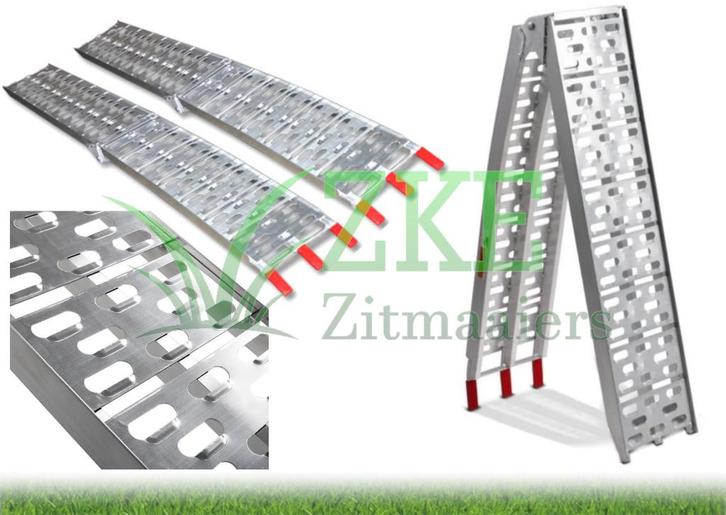 OPRIJPLAAT-OPVOUWBAAR Aluminium; Laagste prijs !, Tuin en Terras, Zitmaaiers, Nieuw, Ophalen of Verzenden